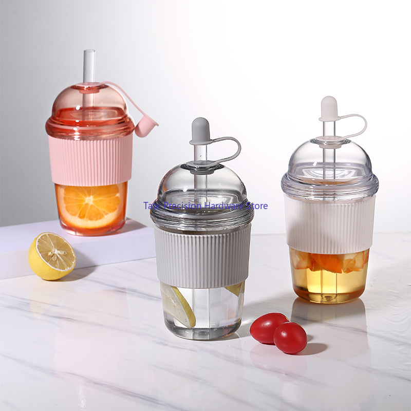 Coffee Tea Tumbler - 630ML Heat-Resistant Boba Tea Straw Cup
