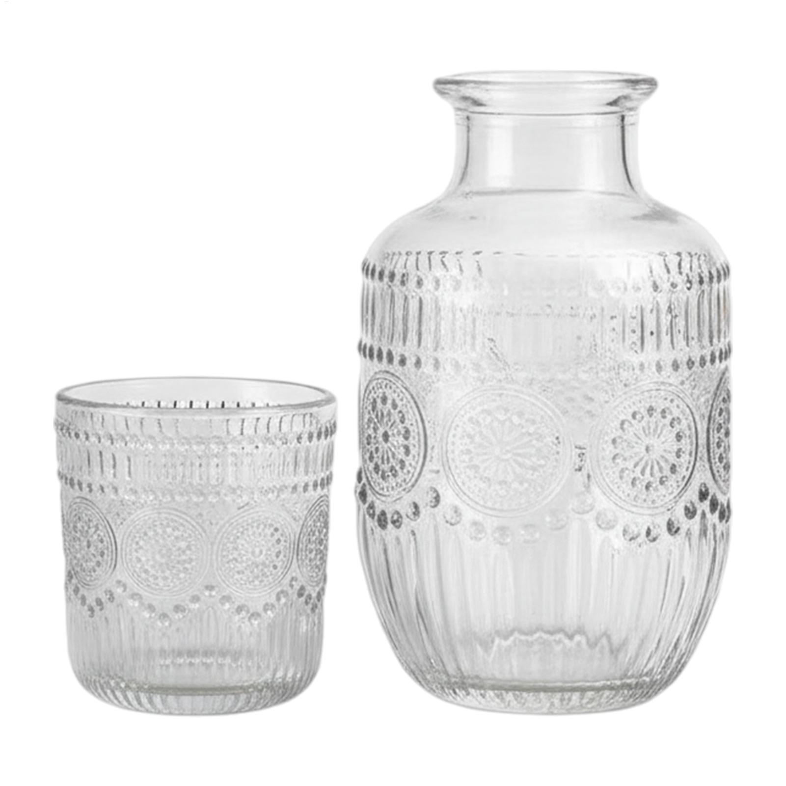 Coffee Tea Tumbler - 550ml Bedside Carafe Pitcher And Water