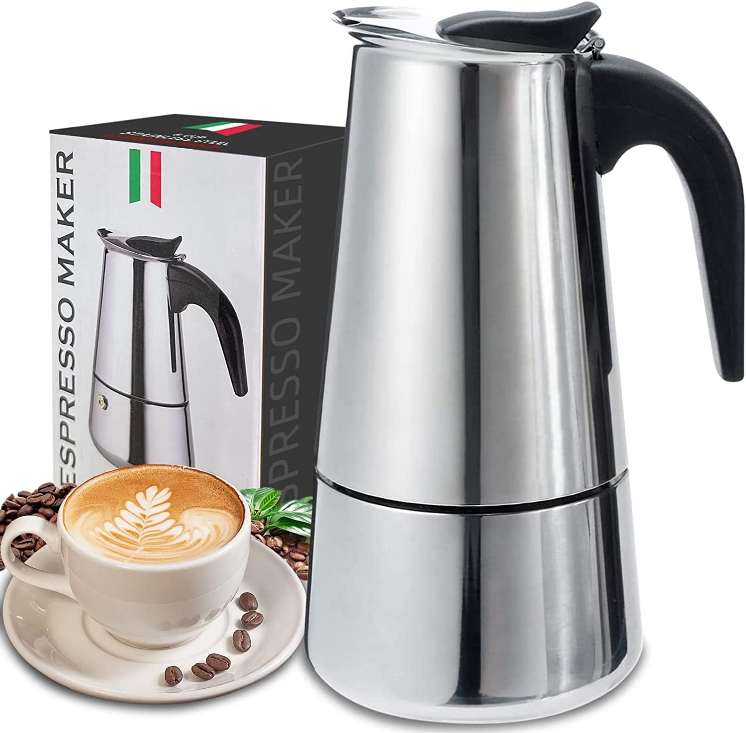 Moka Pot Stove - 4/6/9 ly Moka nồi Caffe máy