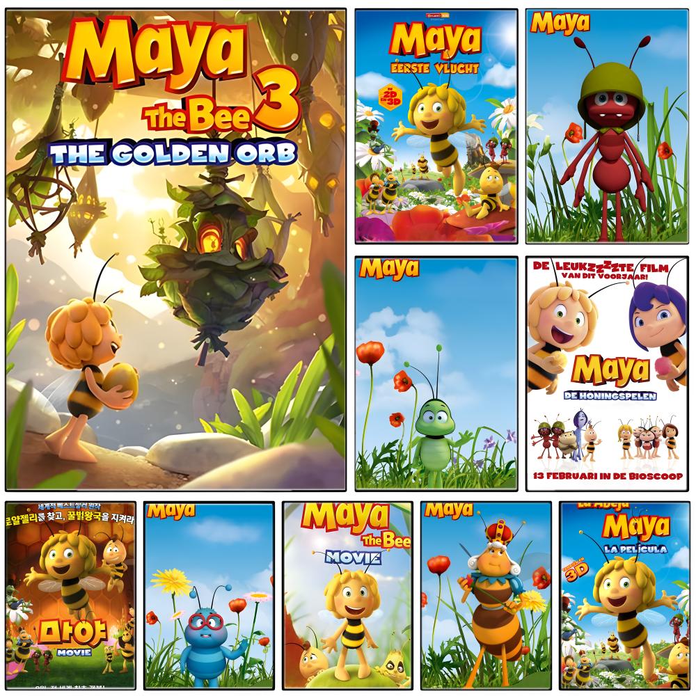 Maya Coffee & Tea Ulasan - Anime M-Maya the Bee Poster Self-adhesive