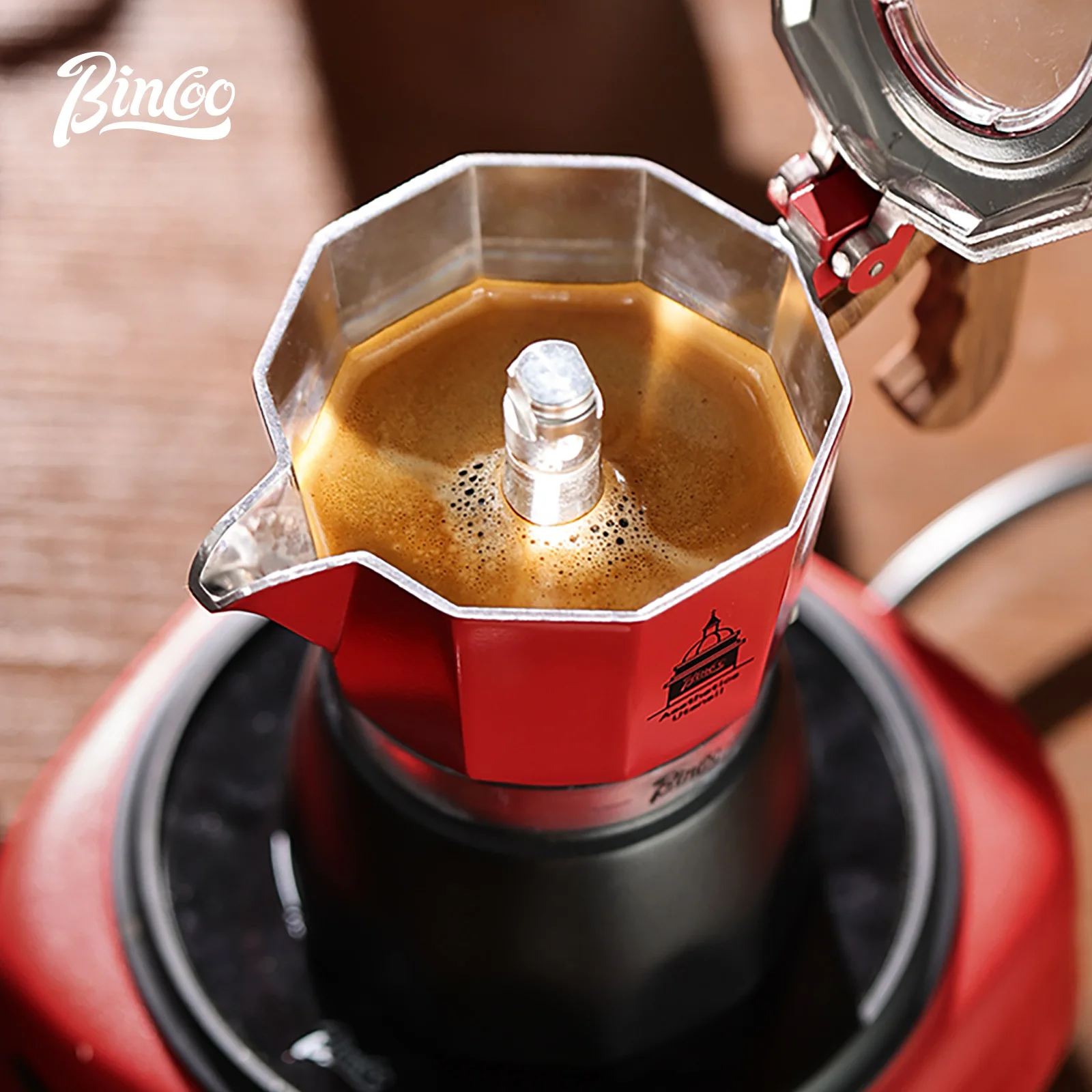 Bincoo Double Valve Coffee Mok - đánh giá và giá Moka Pot Stove