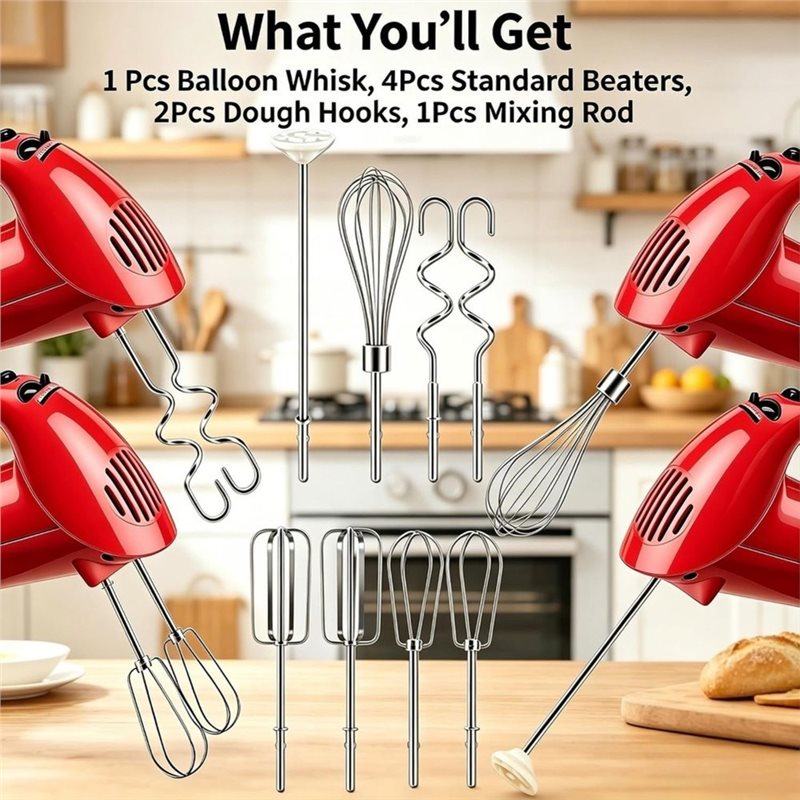 B02C-Stainless Steel For Kitch - đánh giá và giá Kitchenaid Mixer Hand Mixer