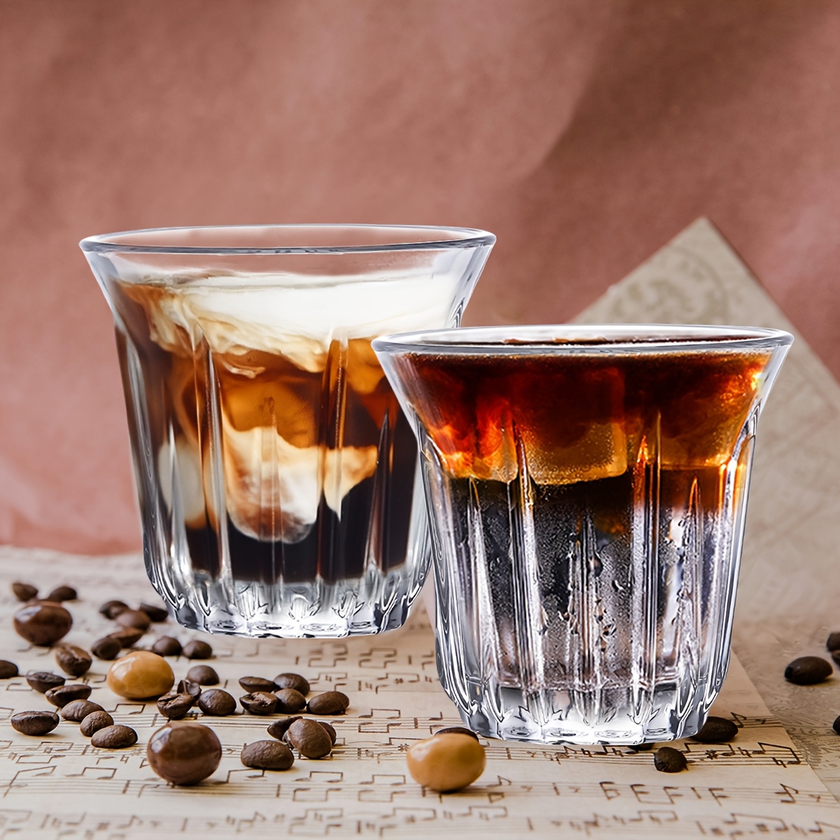 2 Pack Espresso Cups, Clear Gl - đánh giá và giá Coffee Tea Tumbler