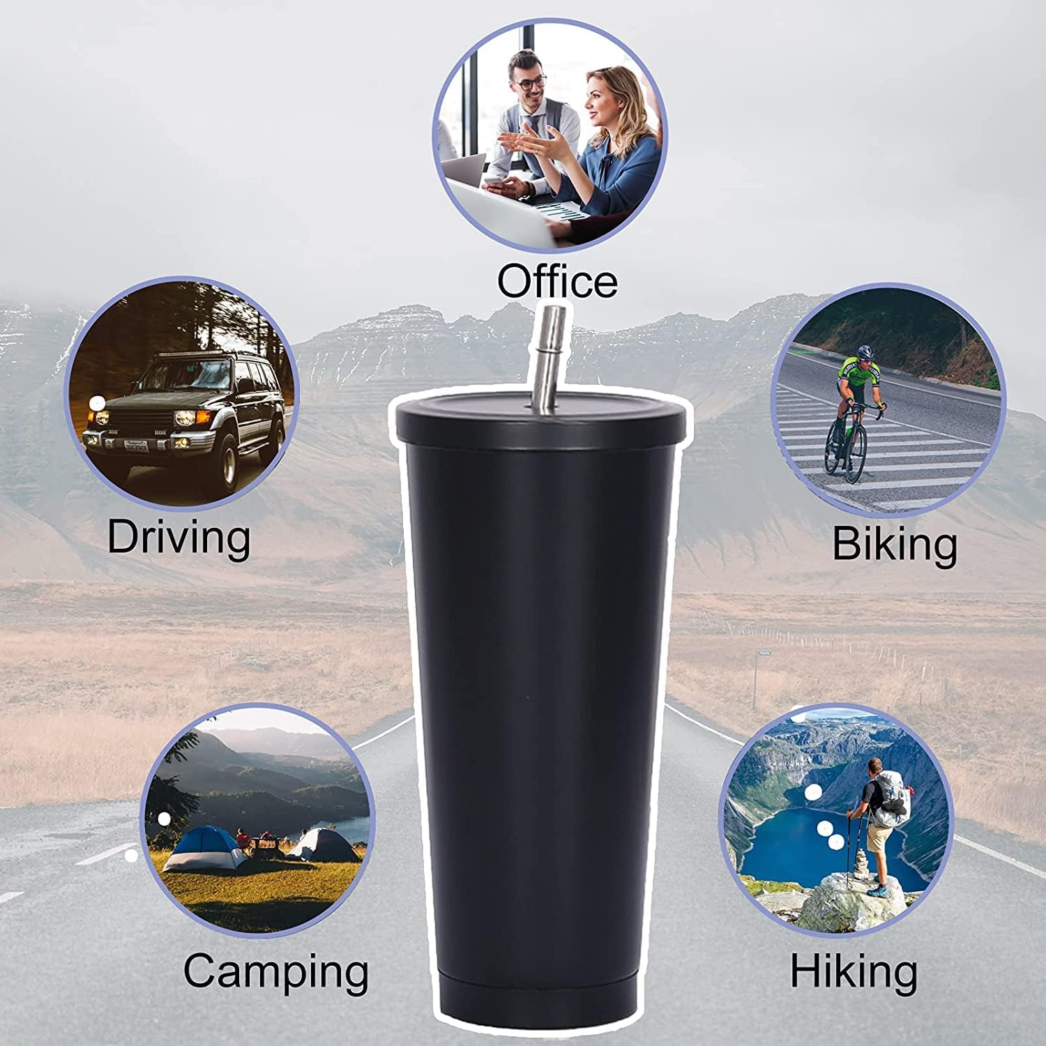 750ml Double-Wall Insulated Tu - đánh giá và giá Coffee Tea Tumbler