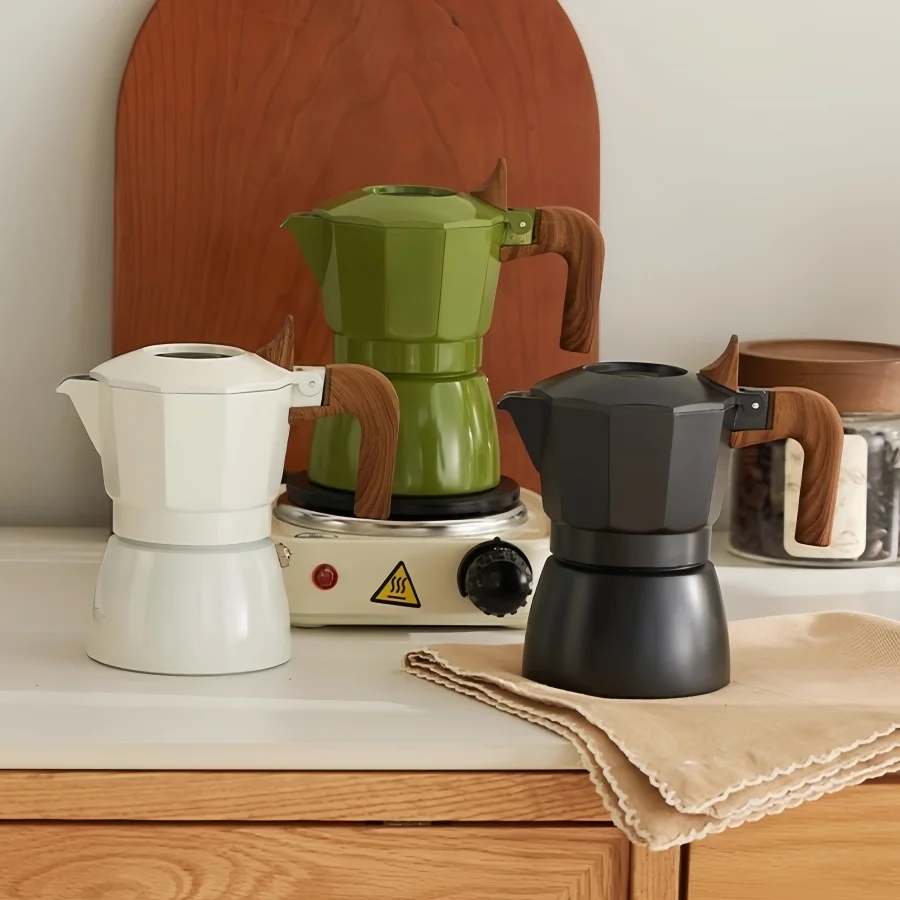 100ml Double Valve Coffee Pot  - đánh giá và giá Moka Pot Stove