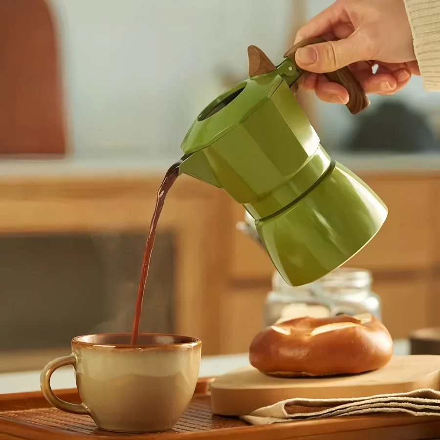 100ml Double Valve Coffee Pot  - đánh giá và giá Moka Pot Stove