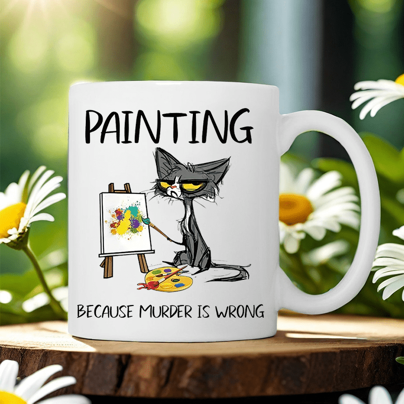 Painting Because Murder Is Wro - đánh giá và giá Coffee Tea Wrong