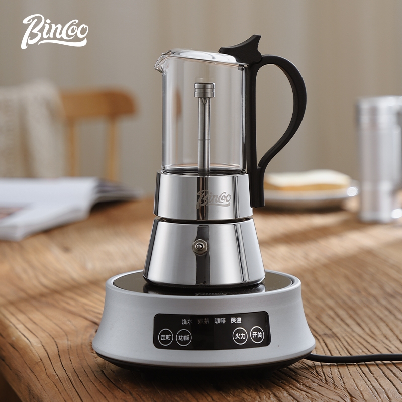 BINCOO Dual-valve Moka Pot Sta - đánh giá và giá Moka Pot Stove