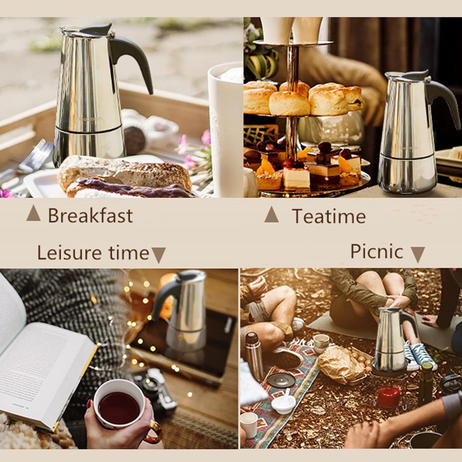 4/6/9 ly Moka nồi Caffe máy Es - đánh giá và giá Moka Pot Stove