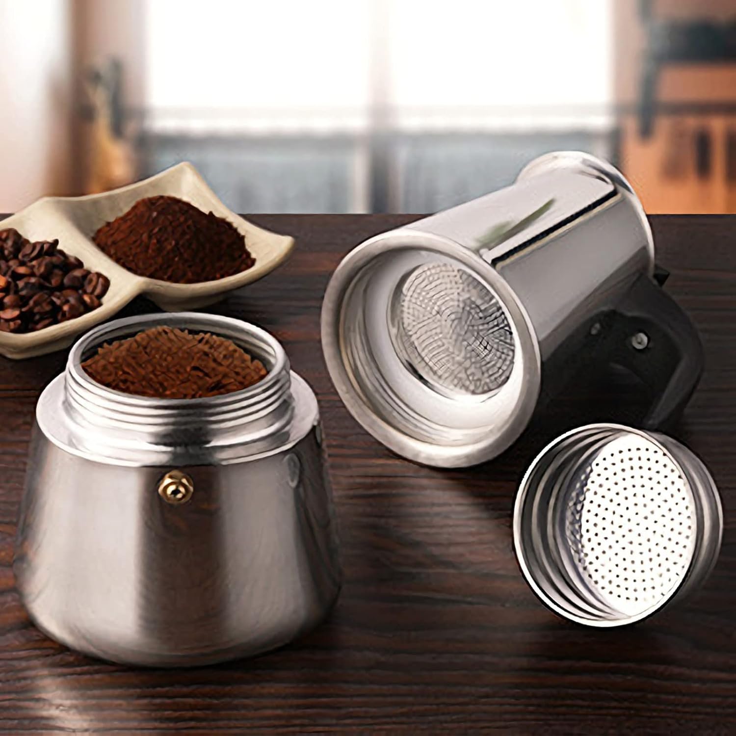 4/6/9 ly Moka nồi Caffe máy Es - đánh giá và giá Moka Pot Stove