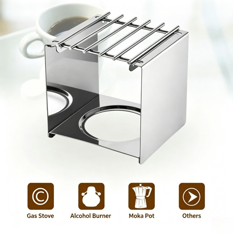 Stainless Steel Square Coffee  - đánh giá và giá Moka Pot Stove