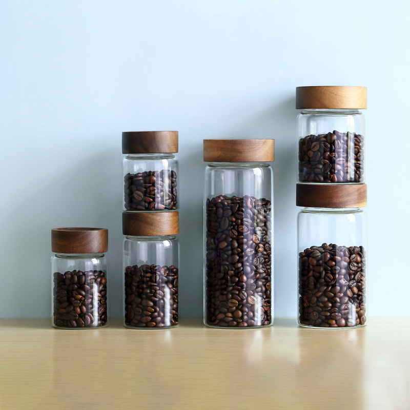 Glass Tube Coffee Beans Storag - đánh giá và giá Coffee Tea Tumbler