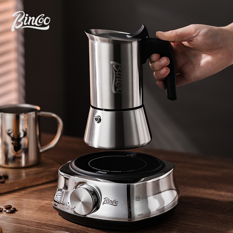 Bincoo Straight Stainless Stee - đánh giá và giá Moka Pot Stove