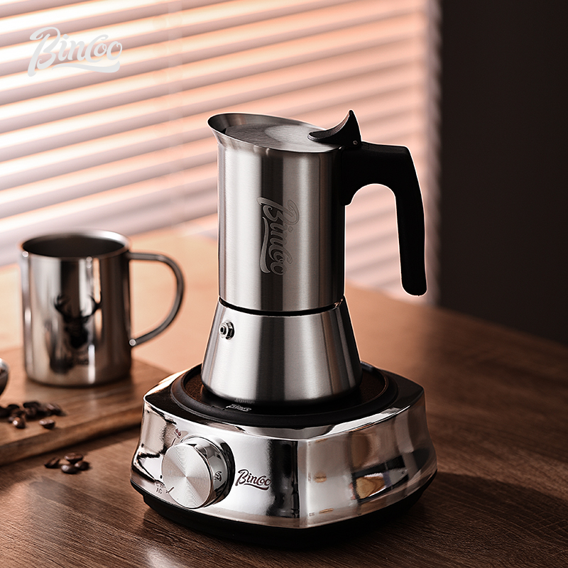 Bincoo Straight Stainless Stee - đánh giá và giá Moka Pot Stove