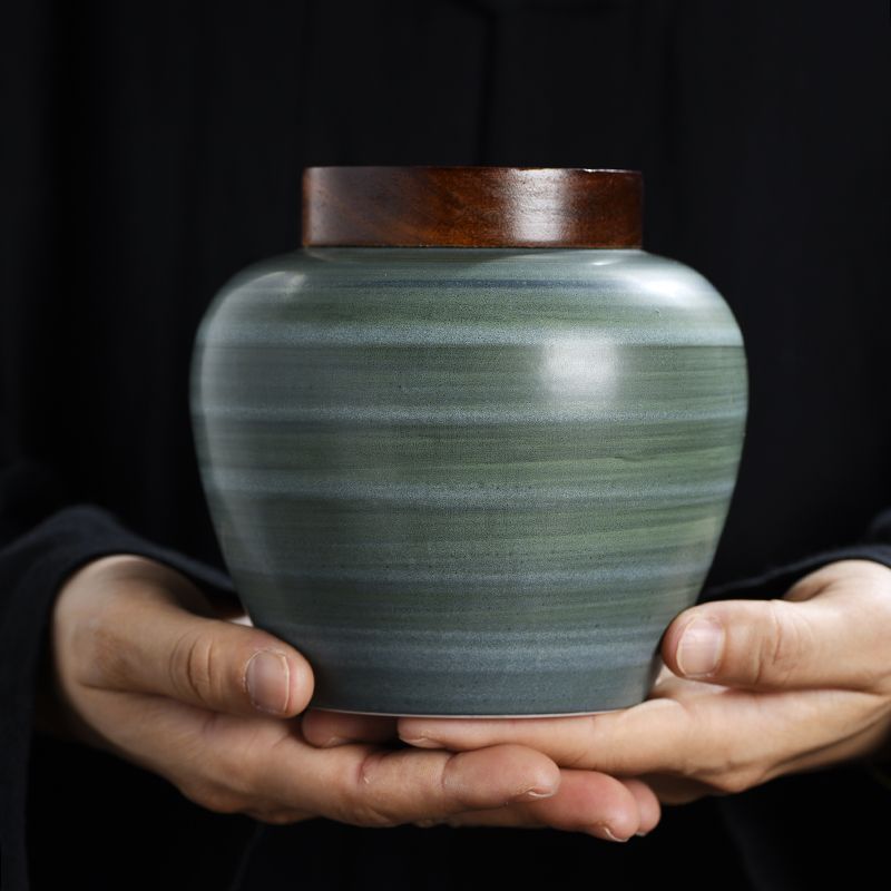 Retro Ceramic Tea Leaf Jar Cre - đánh giá và giá Coffee Tea Bean Leaf